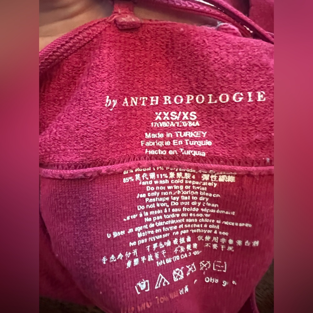 Anthropologie Seamless Ribbed Bralette in Red - Picture 4 of 4